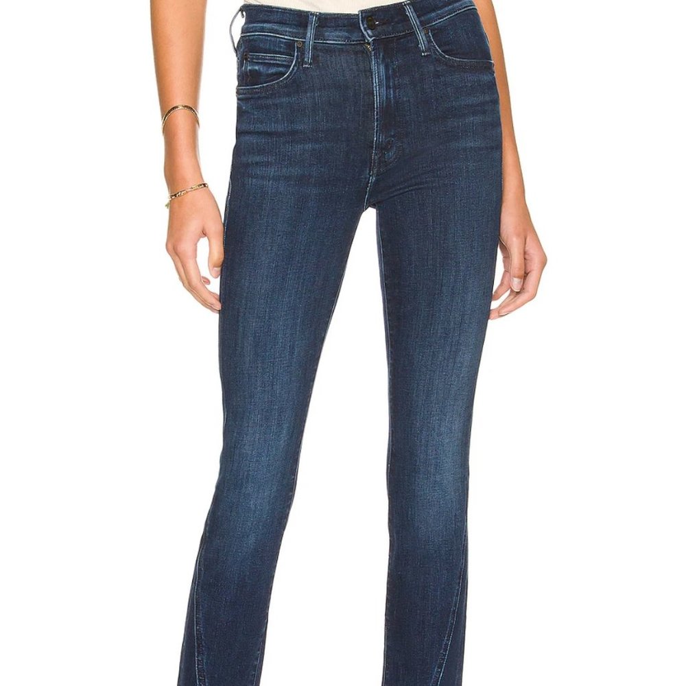 MOTHER The Rascal Sliced Up Heel Jeans